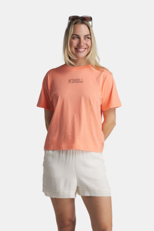 O'Neill Boxy Back Print T-shirt Dames Oranje S