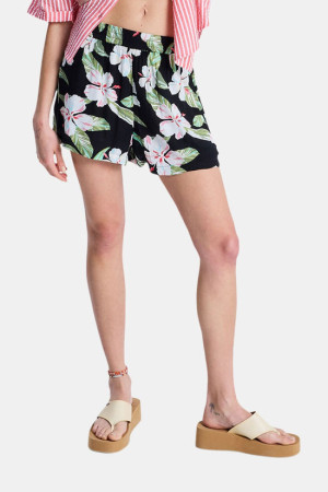 Roxy Lekeitio Bay Printed Korte Broek Dames Zwart S