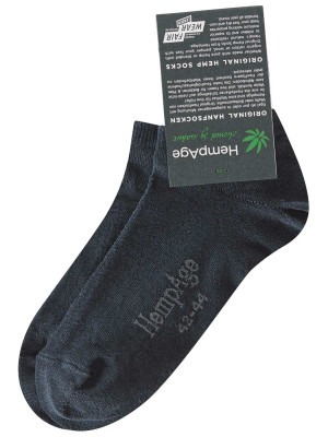 HempAge Sneaker Socke schwarz 42/44