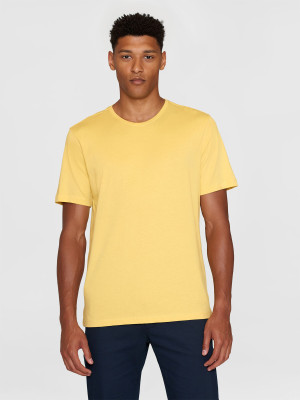 Knowledge Cotton Apparel Regular Fit Basic Tee Misted Yellow M