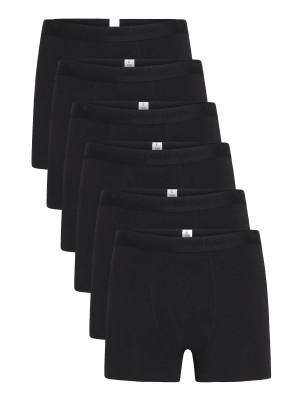 Knowledge Cotton Apparel Anker 6-Pack Underwear Black Jet XXL