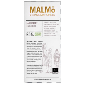 Malmö Chokladfabrik Tafel 100g Lakritsrot/Süßholzwurzel