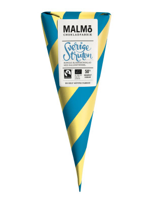 Malmö Chokladfabrik Cones Blabärschoklad med Hallonströssel (Blaubeeren & Himbeeren)