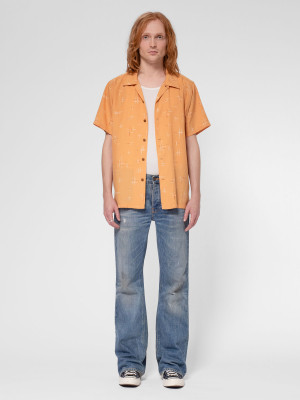 Nudie Jeans Arvid Hawaii Shirt Orche S