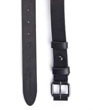 Nudie Jeans Belt Leather Dwayne black 80