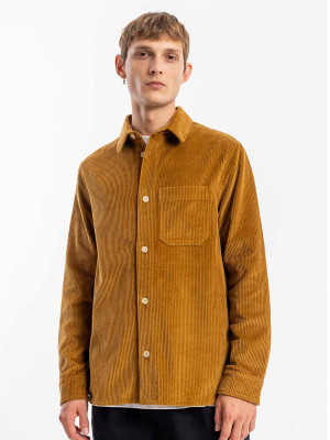 Rotholz Cord Casual Shirt Toffee M