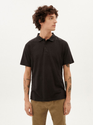 Thinking MU Hemp Polo Black L