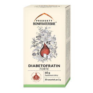 Produkty Bonifraterskie DIABETOFRATIN FORTE 30 saszetek po 2 g - Oficjalny Sklep
