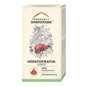 Produkty Bonifraterskie HEPATOFRATIN FORTE 30 saszetek po 2 g - Oficjalny Sklep