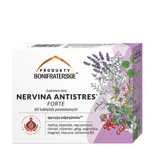 Produkty Bonifraterskie NERVINA ANTISTRES* FORTE 60 tabletek powlekanych - Oficjalny Sklep