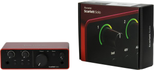 Focusrite Scarlett Solo 4th Gen Interfaz de audio PRO USB-C