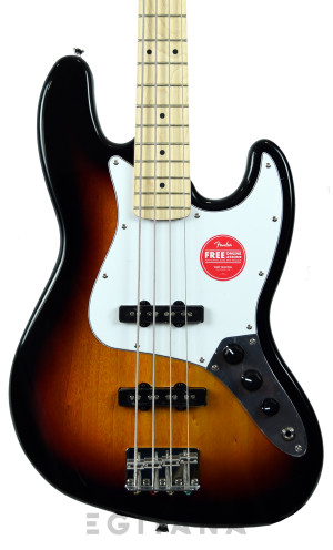 Fender Squier Affinity Jazz Bass 3-color Sunburst Maple Fingerboard Baixo de 4 Cordas