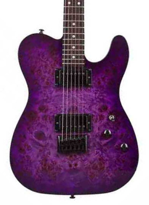 Schecter PT Standard Purple Burst Burl  Guitarra elétrica