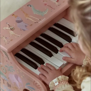 Little Dutch drewniane pianino elektroniczne różowe