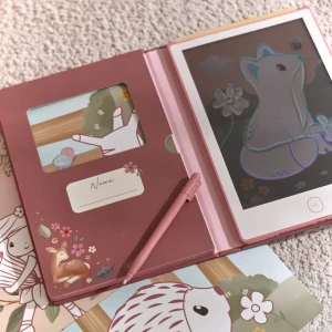 Little Dutch tablet graficzny do rysowania z szablonami dla dzieci różowy