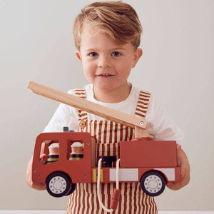 Kids Concept autko drewniany wóz strażacki