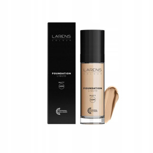 Larens Colour Liquid Foundation MATT 03M Ciepły dark 03. Podkład pielęgnacyjny z subtelnym matującym wykończeniem.