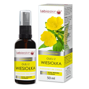 LabioSkin Olej z wiesiołka Kosmetyczny - do cery suchej, wrażliwej i dojrzałej - 50 ml