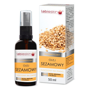 LabioSkin Olej sezamowy kosmetyczny - Tłoczony na zimno - 50 ml