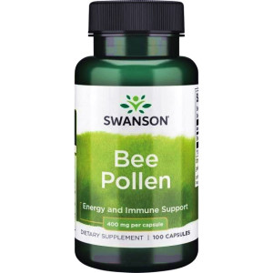 SWANSON Bee Pollen 400 mg 100 kapsułek pyłek pszczeli