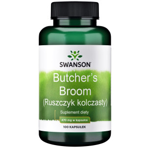 SWANSON Butcher's Broom 470 mg 100 kapsułek ruszczyk kolczasty