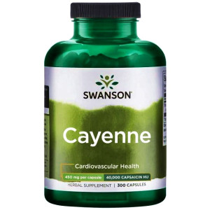 SWANSON Cayenne 450 mg 300 kapsułek kapsaicyna pieprz