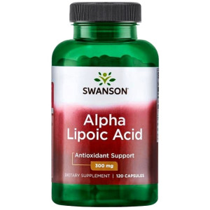 SWANSON ALA kwas alfa liponowy 300mg 120 kapsułek Alpha Lipoic Acid - suplement diety