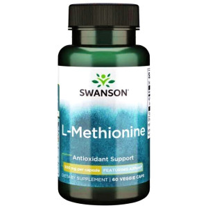 SWANSON L-Methionine AjiPure 500 mg 60 kapsułek L-Metionina