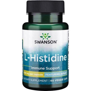 SWANSON L-Histidine AjiPure 500 mg 60 kapsułek  L-Histydyna