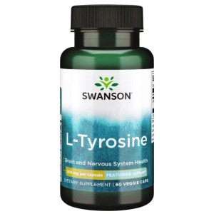 SWANSON AjiPure L-Tyrozyna 500 mg 60 kapsułek - suplement diety