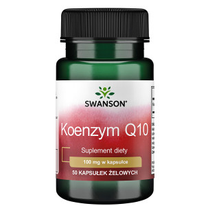 SWANSON Koenzym Q10 CoQ10 100 mg 50 kapsułek żelowych Coenzyme Q10