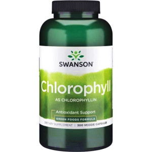 SWANSON Chlorophyll plus Alfalfa 300 kapsułek chlorofil + lucerna