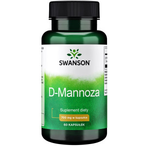 SWANSON D-mannoza 700 mg 60 kapsułek D-Mannose