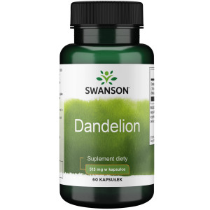 SWANSON Dandelion Root 515 mg 60 kapsułek mniszek lekarski korzeń