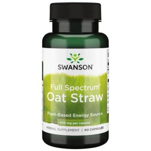 SWANSON Full Spectrum OWIES zwyczajny Oat Straw - 400mg 60 kapsułek