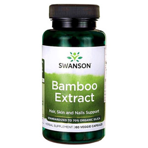 SWANSON Bamboo Extract 300 mg 60 kapsułek wegetariańskich bambus ekstrakt z bambusa