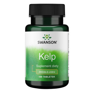 SWANSON Kelp 225 mcg 100 tabletek jod atlantycki