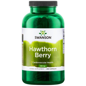 SWANSON Hawthorn Berry 565 mg 250 kapsułek głóg owoce
