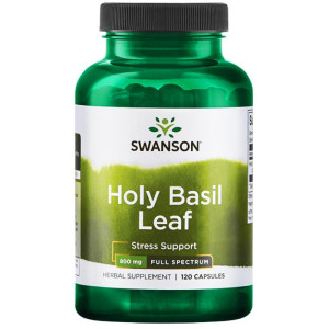 SWANSON Holy Basil Leaf 400 mg 120 kapsułek Full Spectrum tulsi święta bazylia