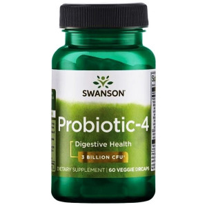 SWANSON Probiotic-4 60 kapsułek wegetariańskich Probiotyk - suplement diety