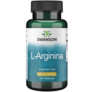 SWANSON L-Arginina 500 mg 100 kapsułek L-Arginine