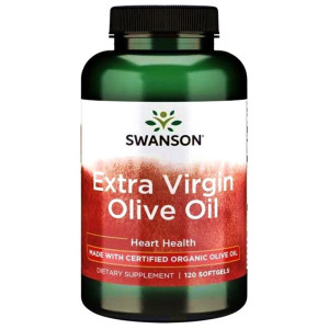 SWANSON Extra Virgin Olive Oil 1000 mg 120 kapsułek żelowych olej z oliwy extra virgin oliwa z oliwek