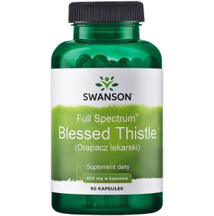 SWANSON Blessed Thistle 400 mg 90 kapsułek drapacz lekarski Full Spectrum