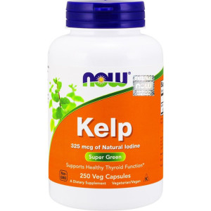 NOW Foods Kelp 325 mcg 250 vege kapsułek - suplement diety