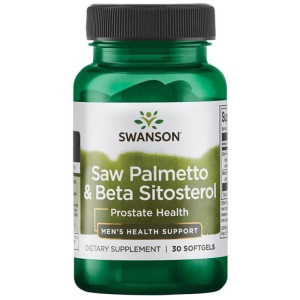 SWANSON Saw Palmetto & Beta Sitosterol 30 kapsułek vege