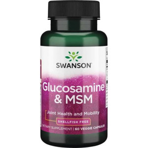 SWANSON Glucosamine & MSM 60 kapsułek glukozamina MSM TruFlex