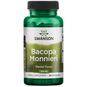 SWANSON Bacopa Monnieri 250 mg 90 kapsułek Extract BaCognize® Bacopa Monniera ekstrakt