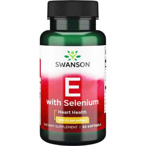 SWANSON Witamina E & Selen 90 kapsułek - suplement diety