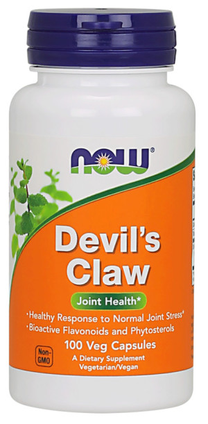 NOW Foods Devil's Claw 500mg 100 kapsułek Diabelski Pazur - suplement diety