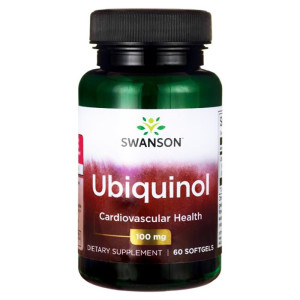 SWANSON Ubiquinol KANEKA podwyższona bioaktywność koenzymu Q10 100mg 60 kapsułek Żelowych Ubichinol - suplement diety